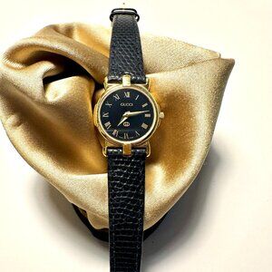 ✨Vintage Gucci 3400L Gold Watch Black Dial Swiss Made